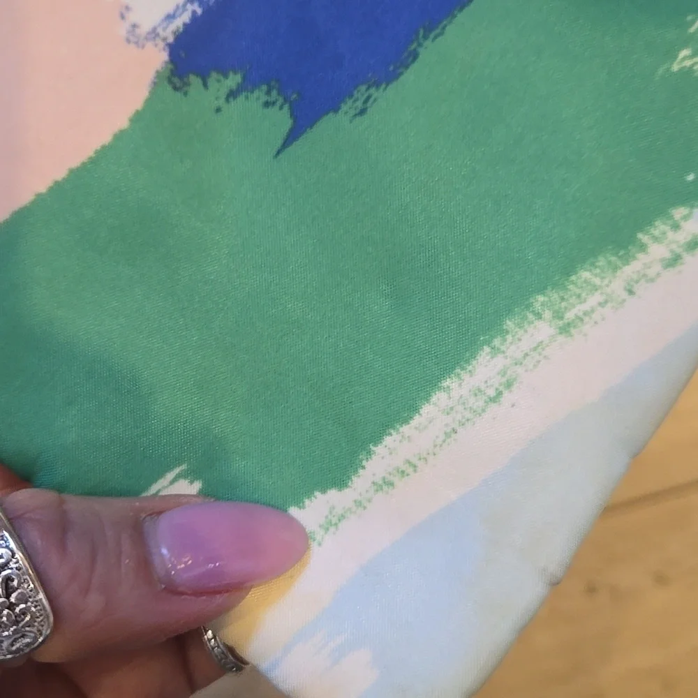 Kate Spade New York for Qantas Multi-Color Brush Strokes Zipper Pouch